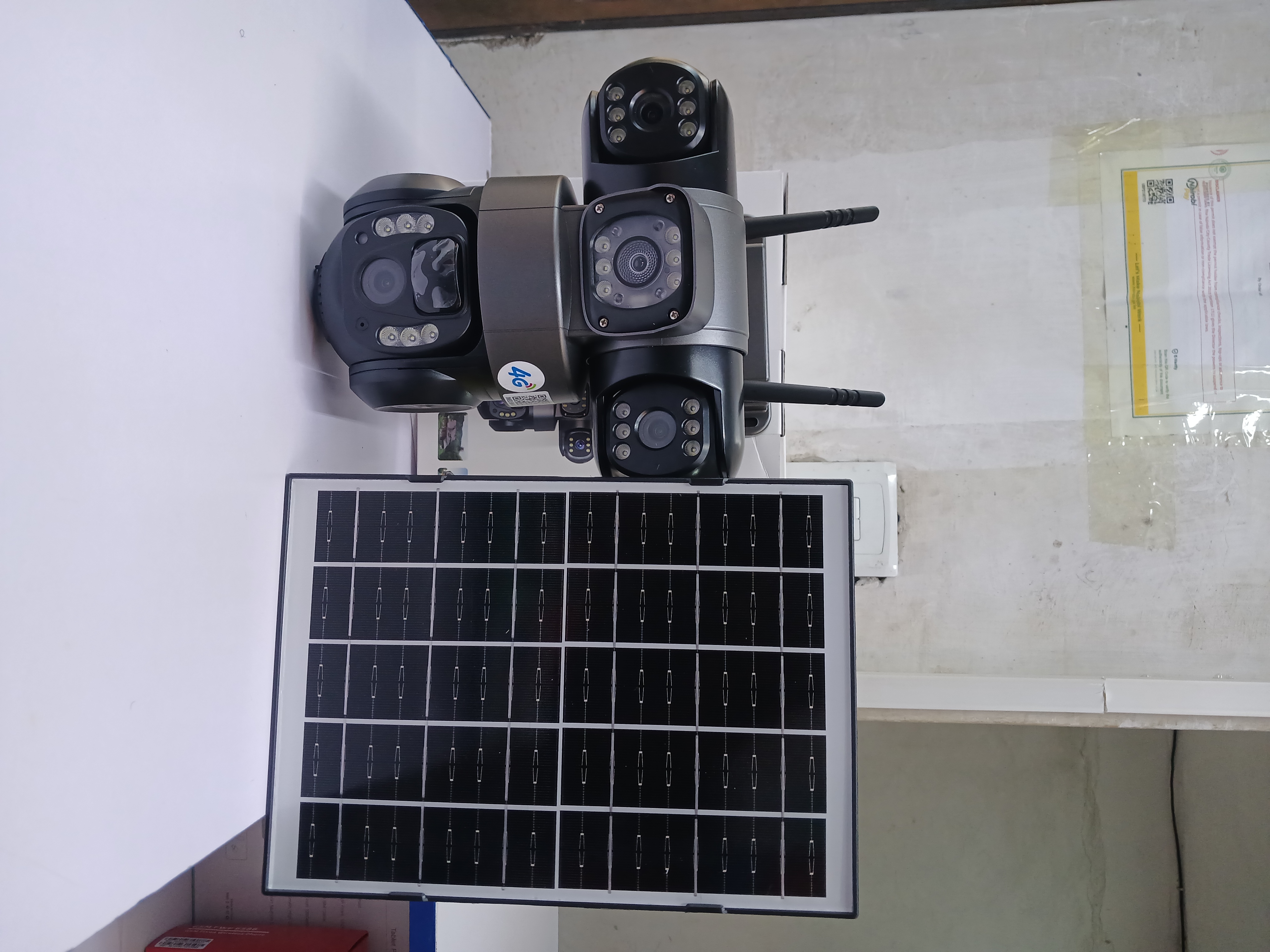 Triple Lens 4G Solar Powered Camera